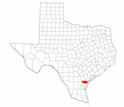 San Patricio County Texas - Location Map
